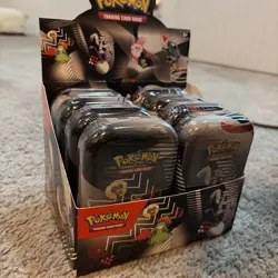 Pokemon TCG: Unova Mini Tin Display Box (8 Tins) - Black Bolt & White Flare ! - Image 3