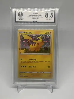 Pikachu SWSH039 Promo | Black Star Promos | Englisch | Grading 8,5 | Pokemon - Image 1