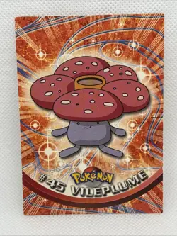 #45 Vileplume 1999 TOPPS Pokemon TV Red Label Vintage! - Image 1