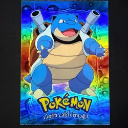 Mewtwo Strikes Back topps Pokemon The First Movie Rainbow Holo Foil E9 Blastoise - Image 1