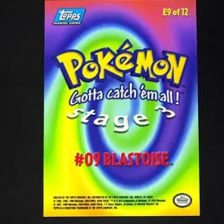 Mewtwo Strikes Back topps Pokemon The First Movie Rainbow Holo Foil E9 Blastoise - Image 2