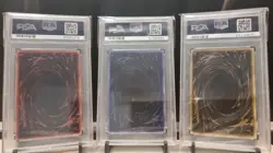 Yugioh PSA 10 Set Gem Mint Slifer #G401, Obelisk #G402 & Ra #G403 2000 Promo - Image 2