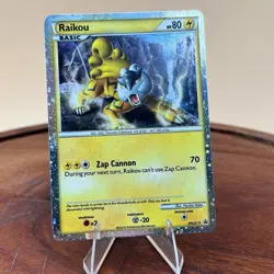 Raikou HGSS19 (2010) Black Star Promo Cosmos Holo Rare Card Pokemon TCG MP+ - Image 1