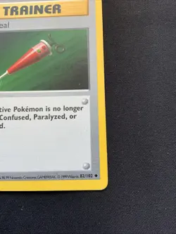 Full Heal 1st Edition Shadowless Base Set 82/102 LP Vintage Pokemon Card - Image 4