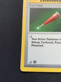 Full Heal 1st Edition Shadowless Base Set 82/102 LP Vintage Pokemon Card - Image 5