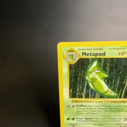 Metapod 054/102 Base Set Shadowless Lightly Played Vintage Pokemon Card WOTC - Image 2