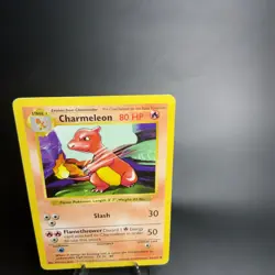 Charmeleon 024/102 Base Set (Shadowless) Regular MP Vintage Pokemon Card TCG - Image 3