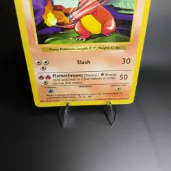 Charmeleon 024/102 Base Set (Shadowless) Regular MP Vintage Pokemon Card TCG - Image 4