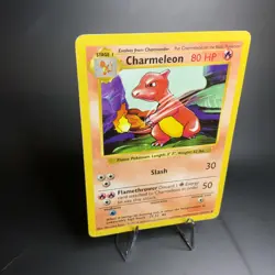 Charmeleon 024/102 Base Set (Shadowless) Regular MP Vintage Pokemon Card TCG - Image 5