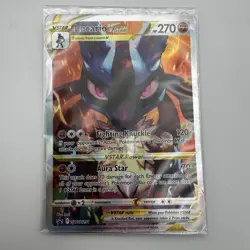 Lucario VSTAR SWSH291 Crown Zenith Black Star Promo Pokemon Card SEALED - Image 1