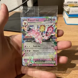 Pokemon TCG Espeon EX 034/131 Prismatic Evolutions NM Sealed Promo Card - Image 1