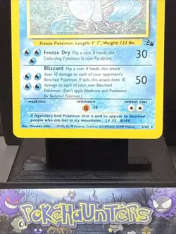 Pokemon Card Articuno 2/62 Holo Rare Fossil Set 1999 WOTC Light Play - Image 3