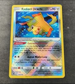 Pokemon - Radiant Jirachi - 120/195 - SWSH Silver Tempest - Holo Card - Image 1