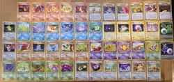 Japanese Pokemon Team Rocket 46 Card Lot, Near Mint, Uncommon Common Trainers - Image 1