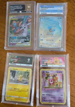 Pokemon TCG Graded Card Bundle Pikachu Mr Mime Squirtle Espeon & Deoxy's - Image 1