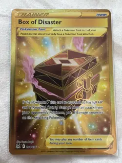 Box Of Disaster 214/196 Pokemon TCG Lost Origin Trainer Item Card Secret Rare - Image 1