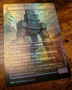 Roaming Throne FOIL (MISCUT) Proxy Card with Custom Art Design - Image 3