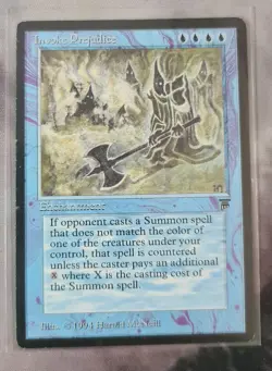 MTG Invoke "Prejudice" Legends Rare Moderately Played - Image 1
