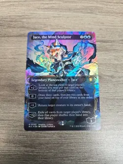 Jace, the Mind Sculptor (Borderless) (Raised Foil) Commander: Bloomburrow Foil - Image 1