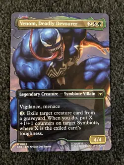 Magic MTG - Venom, Deadly Devourer (Borderless) - Marvel's Spider-Man - Image 1