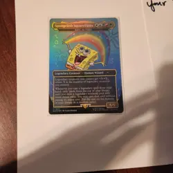 Rainbow Foil SpongeBob SquarePants - Jodah, the Unifier - Secret Lair Drop MTG - Image 1