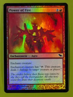 FOIL Power of Fire x1 Shadowmoor 1x Magic the Gathering MTG - Image 1