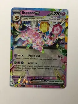 Pokemon TCG Prismatic Evolutions Espeon EX 034/131 Near Mint - Image 1