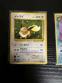 Japanese team rocket Eevee Vaporeon Jolteon Flareon 033,034,035,036 Pokemon Tcg - Image 2