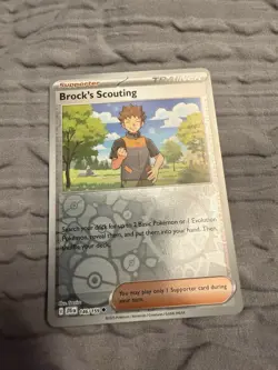 Pokemon TCG Supporter Brock’s Scouting 146/159 Reverse Holo Journey Together NM - Image 1