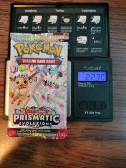 VERY HEAVY! GOD PACKUU 22.30g Prismatic Evolutions Pokemon TCG Booster (SEALED) - Image 1