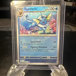 Vaporeon (Master Ball Pattern) 022/131 Sv: Prismatic Evolutions Holo Pokemon TCG - Image 1