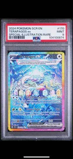 Pokemon TCG Terapagos EX 170/142 Stellar Crown Holo Special Illustration Rare - Image 1
