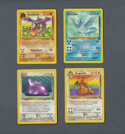 Pokemon Fossil Complete Set Of Non Holo Rares 16-30 - Image 2