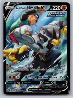 POKEMON RAPID STRIKE URSHIFU V FULL ART TG20/TG30 BRILLIANT STARS NM CONDITION - Image 1