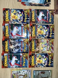 Pokemon TCG Scarlet Violet Surging Sparks Booster Packs Lot of 8 Factory Sealed - Image 1