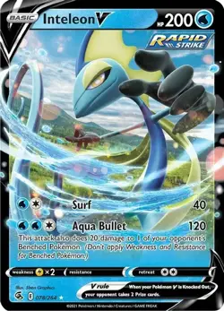 Inteleon V - 078/264 - Pokemon TCG Fusion Strike (2021) - LP - HOLO - Image 1