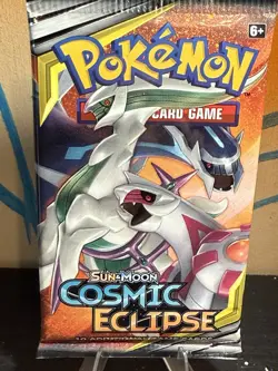 Pokemon TCG Cosmic Eclipse Sleeved Booster Pack. Arceus/Dialga/Palkia Artwork - Image 2