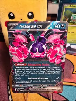 Pokemon TCG Pecharunt ex 39/64 Shrouded Fable Double Rare NM Holo 2024 - Image 1