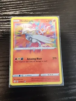 Pokemon TCG Reshiram Shining Fates 017/072 Holo Amazing Rare - Image 1