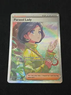 Parasol Lady 255/182 SV04: Paradox Rift Holo Rare Pokemon TCG Near Mint - Image 1
