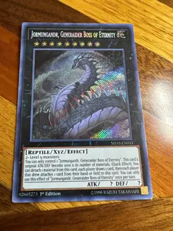 Jormungandr, Generaider Boss of Eternity MYFI-EN03 1st Ed Secret Rare LP + BONUS - Image 1
