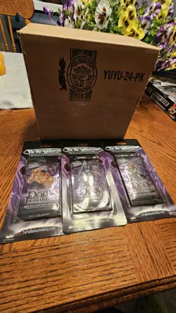 yu yu hakusho trading card game dark tournament blister box (24 Sealed Packs) - Image 1