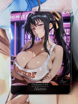 Akeno Highschool DxD Goddess Story Waifu Anime Custom Card - Image 1