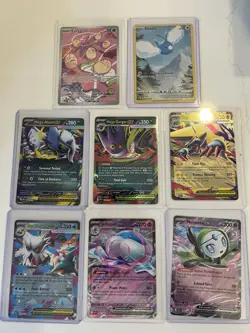 Lot Of Rare Pokemon Cards, Full Art, And Ex 8 Cards - Image 1