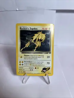 Rockets Zapdos Gym Challenge Holo Card 15/132 Pokemon TCG Vintage - Image 1