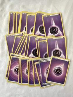 Pokemon Cards - LOT OF 30 Various PSYCHIC ENERGY Cards (purple) - Image 1