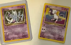 Pokemon TCG Mewtwo Promo and Mew Promo Card - Image 1