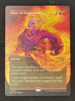 Flare of Duplication Borderless - MH3 0333 - NM - MTG Magic - Image 1