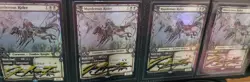 MTG 4 X FOIL SHOWCASE MURDEROUS RIDER SHADOW SIGNED BY ARTIST - Image 1