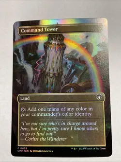 Command Tower (Borderless) Commander Masters Foil #659 - Image 1